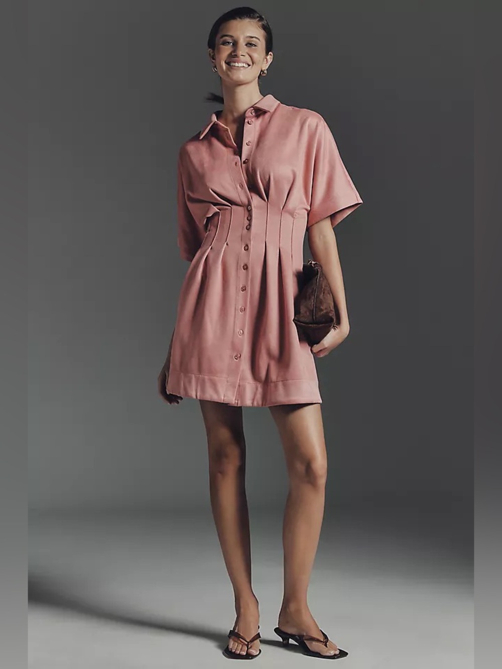 NWT Tobie Faux Suede Mini Dress by Exquise (Anthropologie)